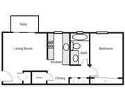 1BR/1BA