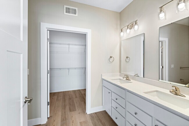 Double vanity, Walk in Shower and Walk in Closet