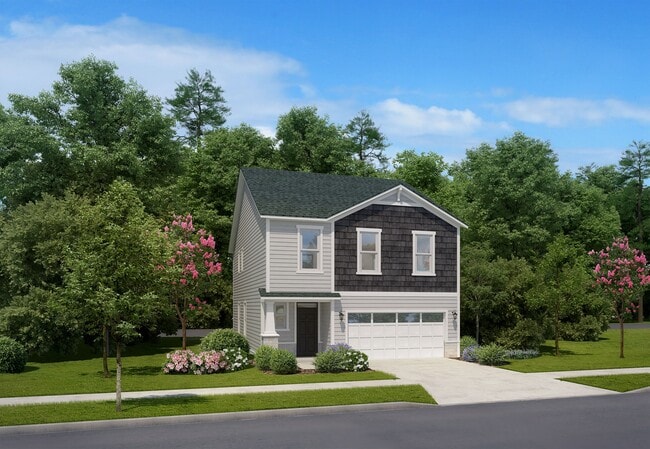 Amavi Brier Creek townhomes are move-in ready with smart home features including smart thermostats and USB outlets* and garages wired for EV charging. - Amavi Brier Creek