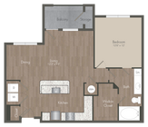 A3 - 1x1 floor plan 22Hundred