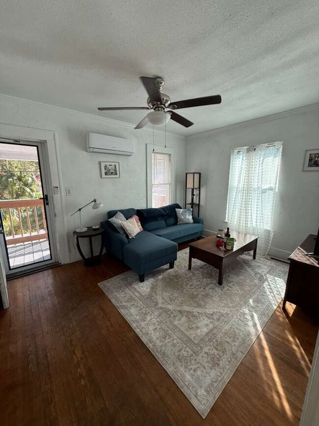Entrance & living room Ceiling Fan & split AC/Heat - 246 21st Ave N Unit Porch View
