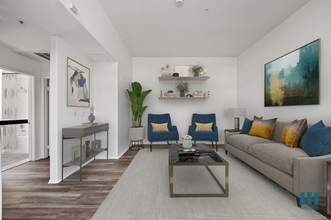 Living Room with Vinyl Flooring