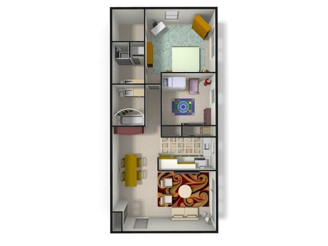 2-bedroom - 3D