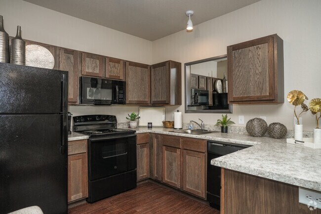 2BR, 1BA - 889SF - Kitchen - The Trails at Madison