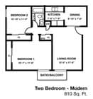Two Bedroom Modern