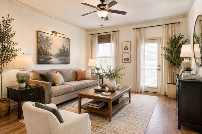 Wilmington I - Living Room - Jamestown Place Apartments Bossier City