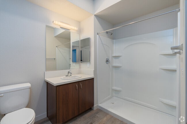 1BR, 1BA - 689SF - Bathroom - Cirby Creek Senior Apartments
