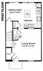 Burhans Village 3 Bedroom First Floor Plan