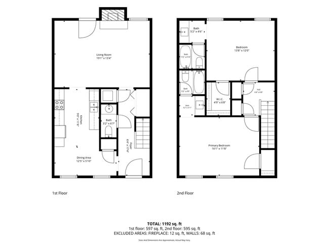 Photo - Riverdale - $1505.00 For Rent - 2 bedooms, 2.5 bath townhome - Roommate floor plan
