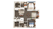 B1-HC floor plan Prose Gainesville