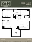 Final - Vyne On Haven - Floor Plans - 1 BED + DEN A - TYPE B