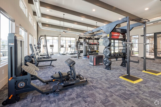 Fitness Center with 24-hour Indoor/Outdoor Access to Yoga/Spin Room, Luxury Echelon Equipment, and a Body Scale