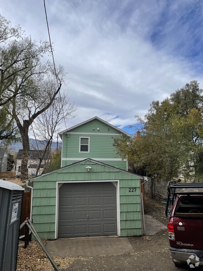 rear of house garage side - 227 N El Paso St Rental