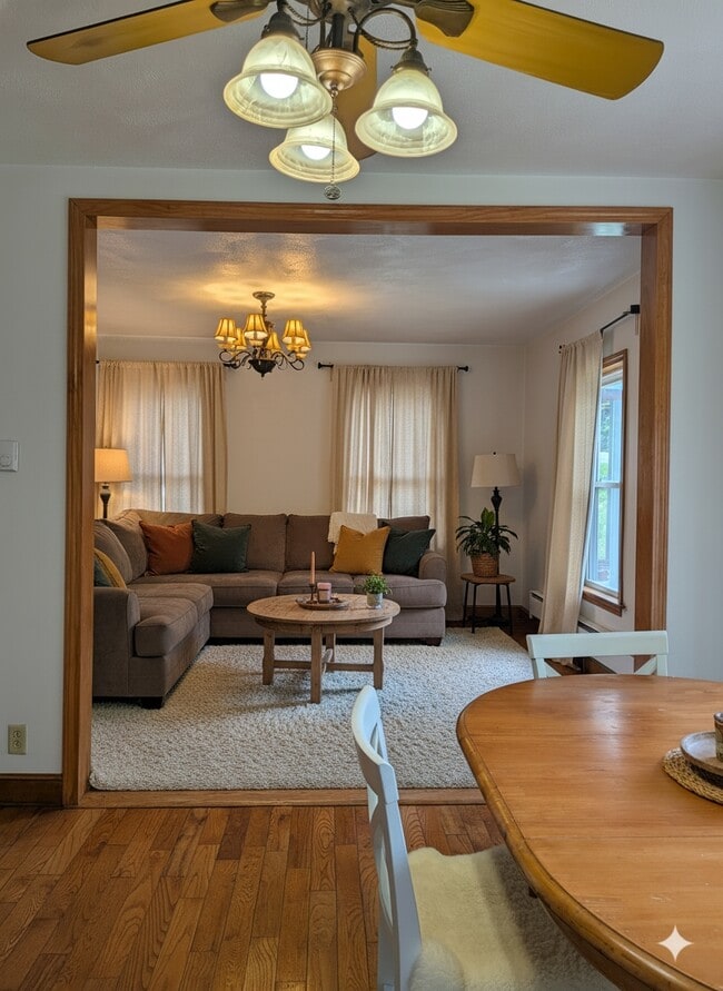 AI staged Living room - 1291 Main St