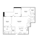 B4A | 2x2 | 1163 sq ft