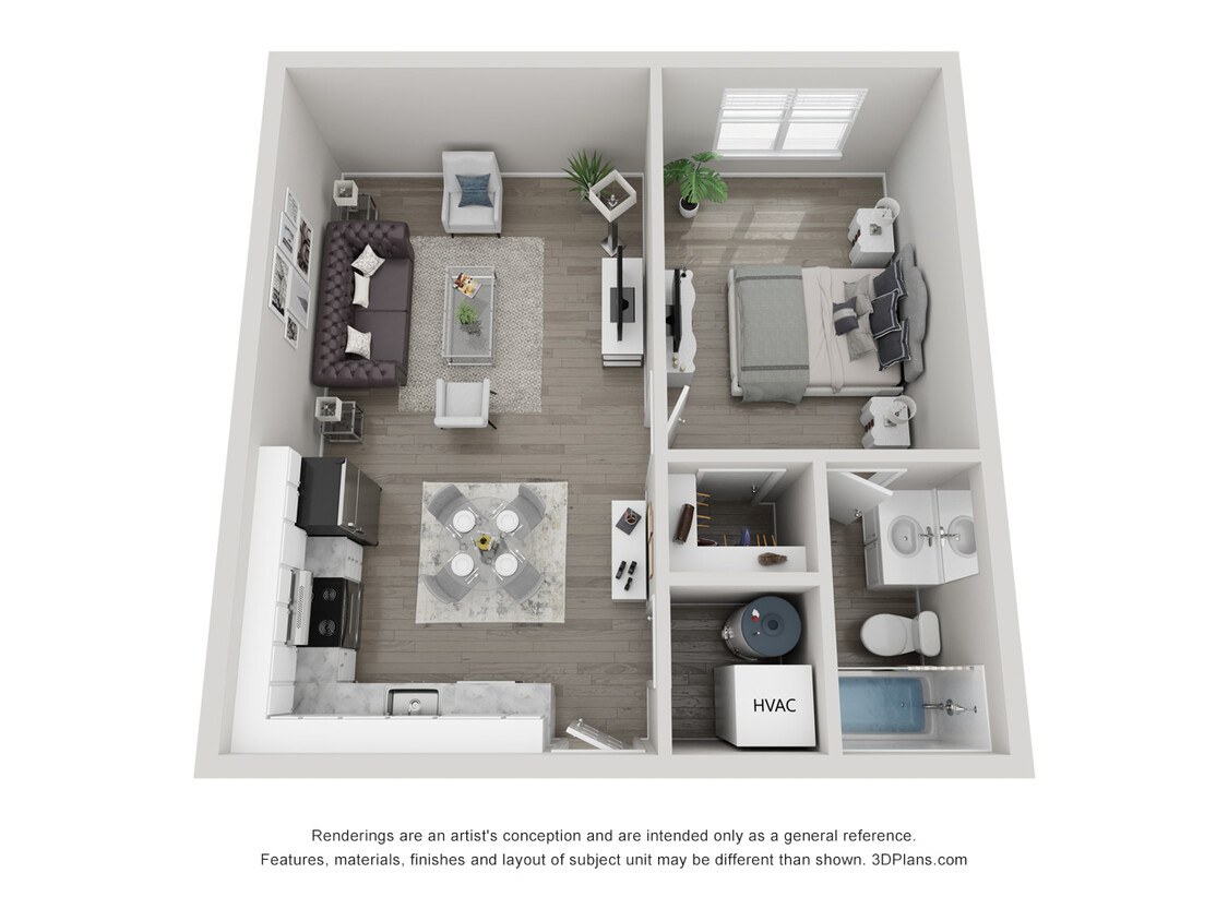 Floor Plan - 1 x 1 New B-Call For Availability