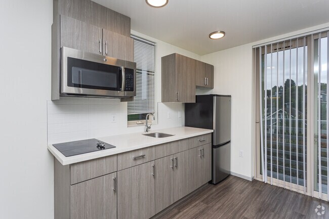 Estudio - 208 pies cuadrados - Cocina - Montisi Apartments