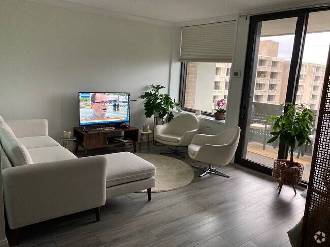 Balcony and living space - 240 M St SW Unit 703E Rental