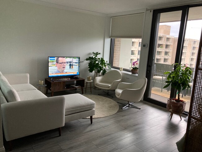 Balcony and living space - 240 M St SW Condo Unit 703E