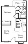 1BR/1BA