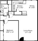 1BR/1BA