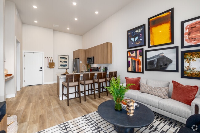 Apartamento Jackson de 1 dormitorio y 1 baño - 656 pies cuadrados - Sala de estar/Comedor