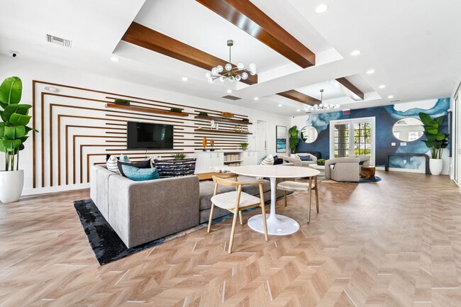 Freshly renovated resident clubroom