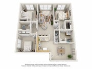 3AR floor plan Heritage Apartments