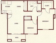 2BR/1BA