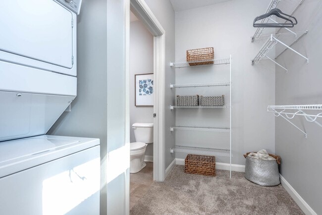 The Foundry Washer/Dryer and closet
