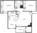 2BD/1BA