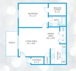 One Bedroom Floor Plan