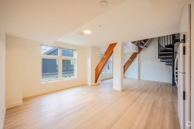 1BR, 1BA - 1,291SF - Kitchen/Living Room