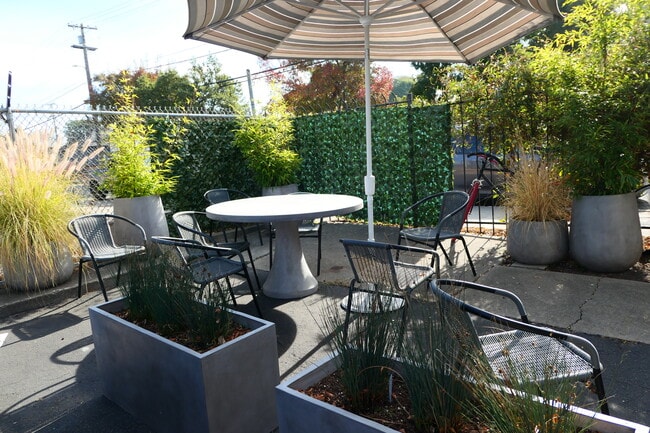 One of two patios at 2249/2235 Bonar