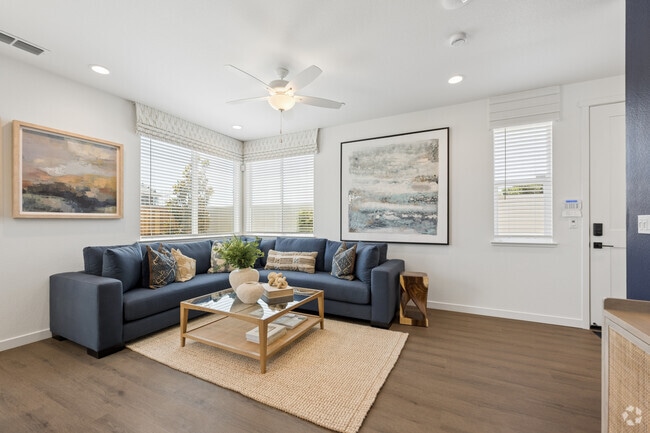 Plan 2 Alt 3BR, 2.5BA - 1,586SF - Living Room