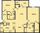 2BR/2BA