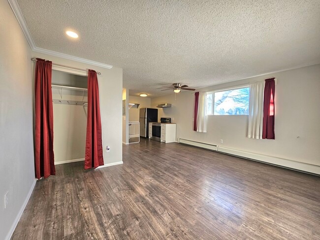 Unit #106 Living Room onlooking the Kitchen - 12th and Wads Residences