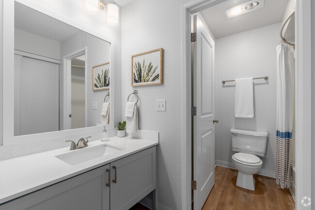 2BR, 2BA - 864SF - Primary Bathroom