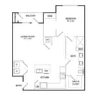 A2A | 1x1 | 854 sf