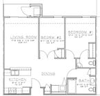 2BR/1.5BA
