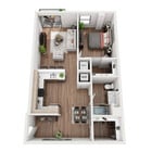 A1c floor plan La Plaza Village