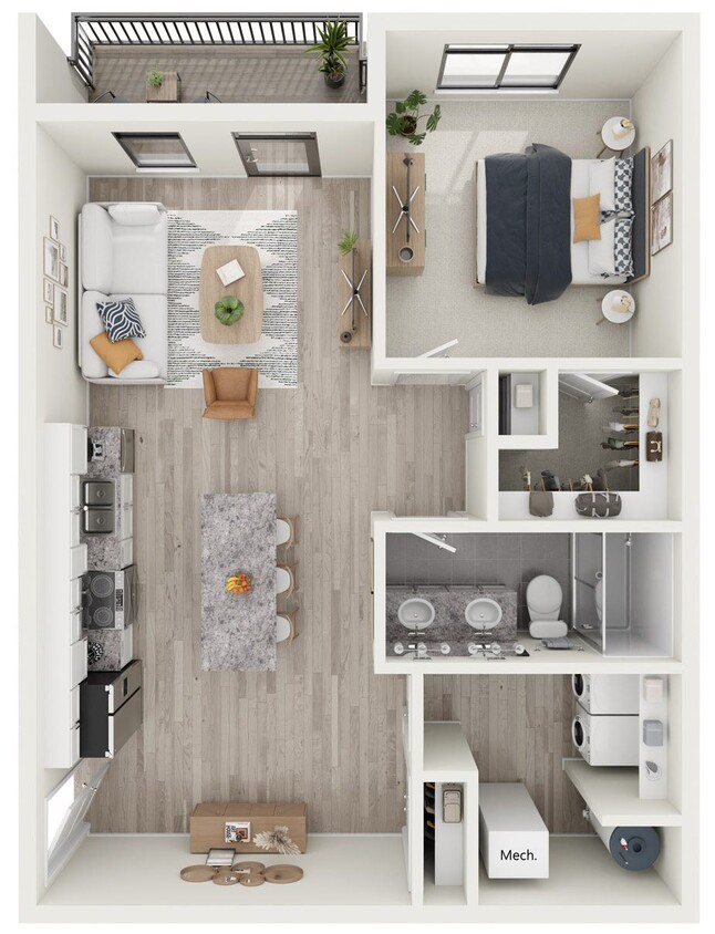Floor Plan - Birch - Stacked Flat