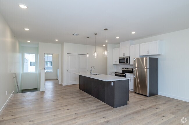 3BR, 2BA - 1,360SF - Kitchen and Living Room - LeTort Estates