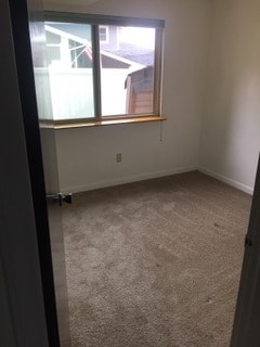 Bed room with window facing south