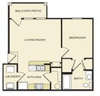 1BR/1BA