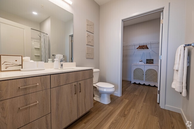 Primary Bathroom 2BR, 2BA - 1007SF