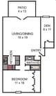 1BR/1BA