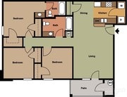 3BR/2BA