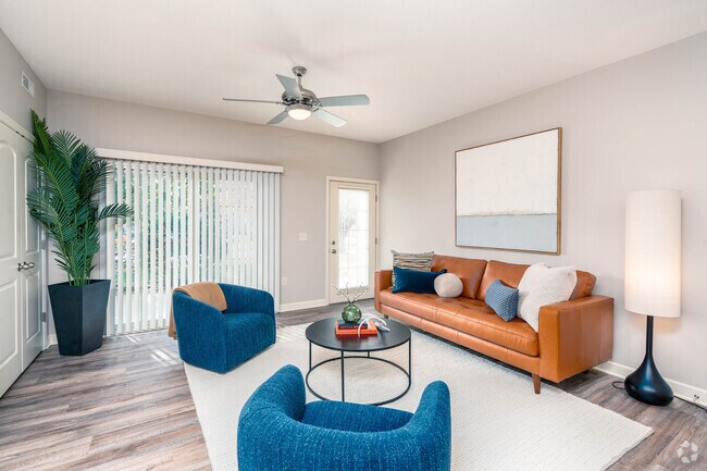 2BR,2BA - 1092SF - Living Room