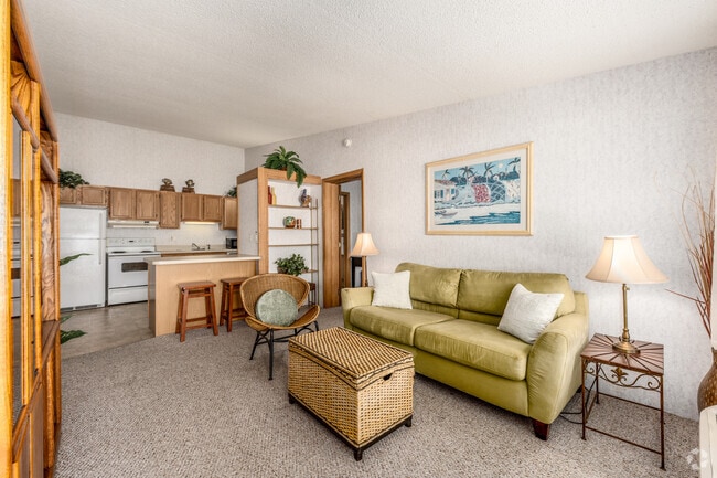 2BR, 2BA - 936SF - Living Room